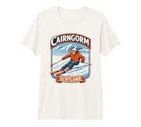 Cairngorm Scotland Ski Retro Mountain Graphic Premium T-Shirt