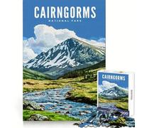 Cairngorms National Park Jigsaw Puzzles 1000 Pieces for Adults Boost Memory Peaceful Fun Quality Cut Lovely Gift (38x52cm)