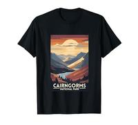 Cairngorms National Park Scotland UK Vintage Retro Travel T-Shirt