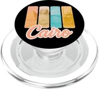 Cairo Pastel Brushstroke Art with Egyptian Landmarks PopSockets PopGrip for MagSafe