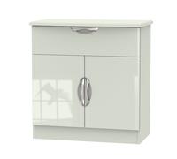 Cairo Ready Assembled Sideboard with 1 Drawer & 2 Doors - Kashmir Gloss & Kashmir - Welcome Furniture | TJ Hughes