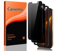 Caisemo 2 Pack For iPhone 13 Pro Max 6.7'' Privacy Tempered Glass Screen Protector, Anti Spy, with Installation Frame 9H Hardness, Anti Scartch