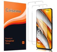 Caisemo 2 Pack For Xiaomi Poco F3, Xiaomi Mi 11i Tempered Glass Screen Protector,9H Hardness, Anti Scartch,Soft Touch