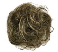 CAISHA 100% HUMAN HAIR Scrunchie Hair Piece Updo Braid Hair Scrunchy Messy Bun Light Brown Blonde Mix H312p