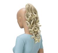 CAISHA 16" Hairpiece Ponytail Extension Butterfly Clip Voluminous Wavy Light Blonde H209