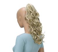 CAISHA 16" Hairpiece Ponytail Extension Butterfly Clip Voluminous Wavy Light Blonde Mix H210