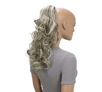 CAISHA 18" Hairpiece Ponytail Extensions Voluminous Wavy Ash Brown Light Blonde Mix PH35