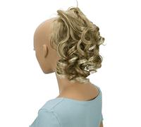 CAISHA Hairpiece Scrunchy Updo Bridal Hairstyles Voluminous Curly Messy Bun Blond Mix G12L