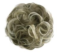 CAISHA Large Hairpiece Scrunchy Instant Updo Curly Messy Bun Brown Blond Mix G22E