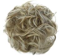CAISHA Messy Scrunchie Bun Voluminous Wavy Hairpiece Heat-resistant Synthetic Fibres Ash Blonde Mix G32A