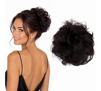 CAISHA Messy Scrunchie Bun Voluminous Wavy Hairpiece Heat-resistant Synthetic Fibres Brown Mix G26A