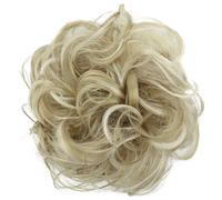 CAISHA Messy Scrunchie Bun Voluminous Wavy Hairpiece Heat-resistant Synthetic Fibres Light Blonde Mix G37A