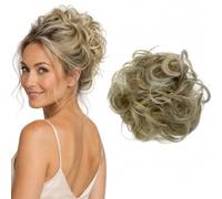 CAISHA Scrunchie Bun Hair Piece Messy Top Knot Updo Ash Blonde Mix G32A