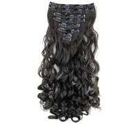 CAISHA XXL 18" 8 Pieces Set Clip In Extensions Hair Extension Hairpiece Voluminous Wavy Brunette CES2-1