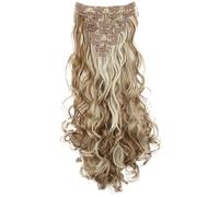 CAISHA XXL 18" 8 Pieces Set Clip In Extensions Hair Extension Hairpiece Voluminous Wavy Dark Blonde Mix CES14a-1