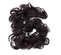 CAISHA XXL Hairpiece Scrunchy Updo Bridal Hairstyle Voluminous Curly Messy Bun Brown Chocolate HW5