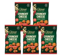 Cáisnua Cooked & Puffed Crunchy Chilli Cheddar Cheese Snacks Pack of 5 x20g- Cheese Crisps Multipack, Keto Snacks, 8g Protein, Low Carb, Vegetarian Baked Crisps, Gluten Free Snack