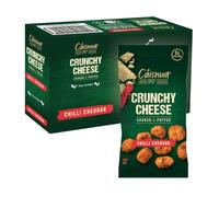 Cáisnua Puffed Cheese Snacks Chilli Cheddar 10 x 20g - Cheese Crisps Multipack Snack Crunchy Keto Snacks, 8g Protein, Low Carb, Vegetarian, Gluten Free