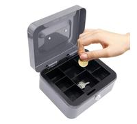 Caisse Box - Tirelire pour | Économies d'argent | Seat box | Coffre-Fort bancaire | Coffres-Fort de Rangement à poignée robuste Avec serrure de confidentialité et clé, tiroir-caisses