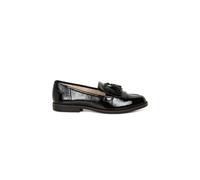Caprice Cait Womens Leather Fringe Tassel Loafer Flats - UK 6.5, Jet Black
