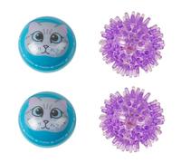 Caitec Presents Nala Cat Wacky Bouncers LED Ball - Interactive Cat Toy - Light Up, 4 Pack