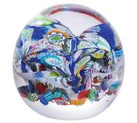 Caithness Glass Millefiori Fingal’s Cave Paperweight | Single | 75mm x 80mm | Handmade in Scotland | Colourful hand-carved glass canes twirl together | Ornamental | Boxed | Gift for family or friends