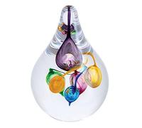 Caithness Glass Party Balloons Paperweight | Single | 110mm x 80mm | Handmade in Scotland | Colourful "balloons" float inside this festive hand-blown glass paperweight | Ornamental | Boxed | Gift