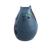 Caithness Glass Purrfect Grey Cat Paperweight | Grey | 105mm x 75mm | Handcrafted in Scotland | A handsome grey cat comes to life inside this hand-sculpted crystal paperweight| Ornamental | Boxed