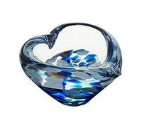 Caithness Glass U12021 Piece Crystal Sarah P Art Glass Mini Heart Bowl Blue, Clear