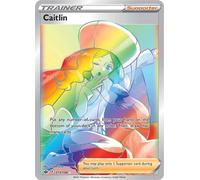 Caitlin 213/198 Secret Rare Pokemon Card (SWSH Chilling Reign) + TitanCards® Toploader