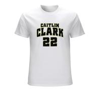 Caitlin Clark 22 American College Men's T Shirt White L