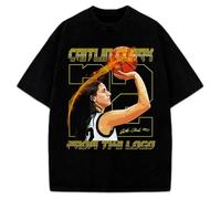 Caitlin Clark Men T Shirt from The Logo Custom Fan Art Graphic Tee Black