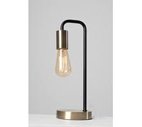 Caitlin Industrial Filament Bulb Table Desk Lamp (Antique Brass)