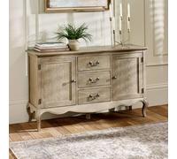 caitlyn wooden french style sideboard in limed oak