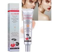 Caiucoco Cc Cream,Korean Color Changing Cc Cream,Tsunamyst Cc Cream,Color Correcting Cc Cream with Spf 25,Multi-Purpose Skin Tone Adjusting CC Cream Concealer Full Coverage (Dark)