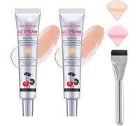 Caiucoco Cc Cream, Tsunamyst Cc Cream, Korean Color Changing Cc Cream, Cc Cream Color Correcting, Multi-Purpose Skin Tone Adjusting Cc Cream Concealer Full Coverage (Light 2Pcs)