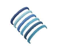 Caiyao 6Pcs Colorful Braided Neon Rope String Bracelets Set Handmade Adjustable Woven Friendship Elastic Wristbands Bracelets for Women Men Family Couple Kabbalah Protection Lucky Amulet Jewelry Gift