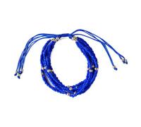 Caiyao Bohemia Multilayer Seed Beaded Stackable Bracelets Adjustable Resin Gold Beads Stretch Bracelets for Women Boho Summer Holiday Party Jewelry Gifts