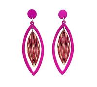 Caiyao Bohemian Nature Wooden Dangle Earrings Boho Retro Geometric Lightweight Wood Drop Earring Set for Women Statement Jewelry, Wood, No Gemstone