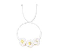 Caiyao Cute Bohemian Hawaiian Plumeria Rubra Charm Bracelets Colorful Adjustable Braided Tropical Flower String Rope Bracelet for Women Summer Luau Beach Holiday Vacation Party Jewelry Gifts, M