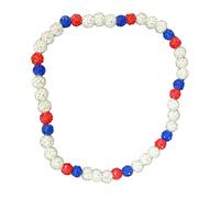 Caiyao Ice Collection Necklace Bling Glitter Rhinestone Clay Beaded Necklace for Women Men Boys Athletic Inspired Jewelry Competitive Athletes Baseball Ball Players Lovers Stylish Sports Accessory