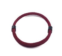 Caiyao Nautical Braided Rope Bracelets Adjustable Braided Cord Bracelet, Handmade Navy Marine String Bracelet, Men Women Braided Bracelets Gifts-wine red