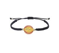 Caiyao Saint Benedict Bracelet ST BENEDICT CROSS MEDAL Double Side Religion Rope Knot String Bracelets Luck Bracelet for Men Women, Adjustable, Zinc, no gemstone