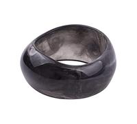 Caiyao Statement Domed Resin Bracelet Transparent Acrylic Geometric Tortoiseshell Chunky Thick Bangle Skewed Wide Face Plastic Acrylic Big Large Bracelet for Women Girls Jewelry Gift, 2.6 inches,