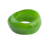Caiyao Statement Domed Resin Bracelet Transparent Acrylic Geometric Tortoiseshell Chunky Thick Bangle Skewed Wide Face Plastic Acrylic Big Large Bracelet for Women Girls Jewelry Gift, Resin,