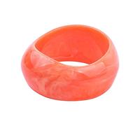 Caiyao Statement Domed Resin Bracelet Transparent Acrylic Geometric Tortoiseshell Chunky Thick Bangle Skewed Wide Face Plastic Acrylic Big Large Bracelet for Women Girls Jewelry Gift, Inner Diameter: