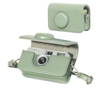 CAIYOULE Camera Case for KODAK EKTAR H35 H35N/F8/F9 Half Frame Film Camera, PU Leather Camera Case for KODAK Camera Carrying Protective Case with Shoulder Strap, Green (No Camera)