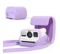 CAIYOULE Camera Case for Polaroid Go/Go Gen 2 Instant Camera, Purple | Protective Camera Case for Polaroid Go, Portable Retro PU Camera Crossbody Bag with Adjustable Shoulder Strap, No Camera