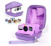 CAIYOULE Camera Case for Polaroid Go/Go Gen 2 Instant Film Camera, Travel Protective Hard Shell Camera Sling Bag with 5 Go Refrigerator Magnetic Picture Frames, Handle Strap, Purple (No Camera)
