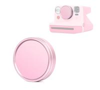 CAIYOULE Lens Cap for Polaroid Now 3rd Gen I-Type Instant Camera, Aluminum Alloy Lens Cover for Now+ 2nd/3rd Gen Instant Film Camera, Dustproof & Scratch-Resistant, Quality Lens Protection, Pink